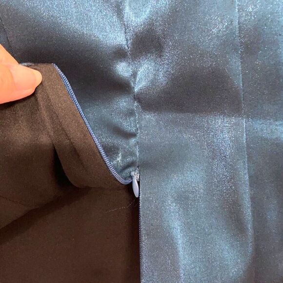 J. R. Nites Turquoise Dressy Fitted Mock Wrap Top for Women Sz 8 - Picture 5 of 11